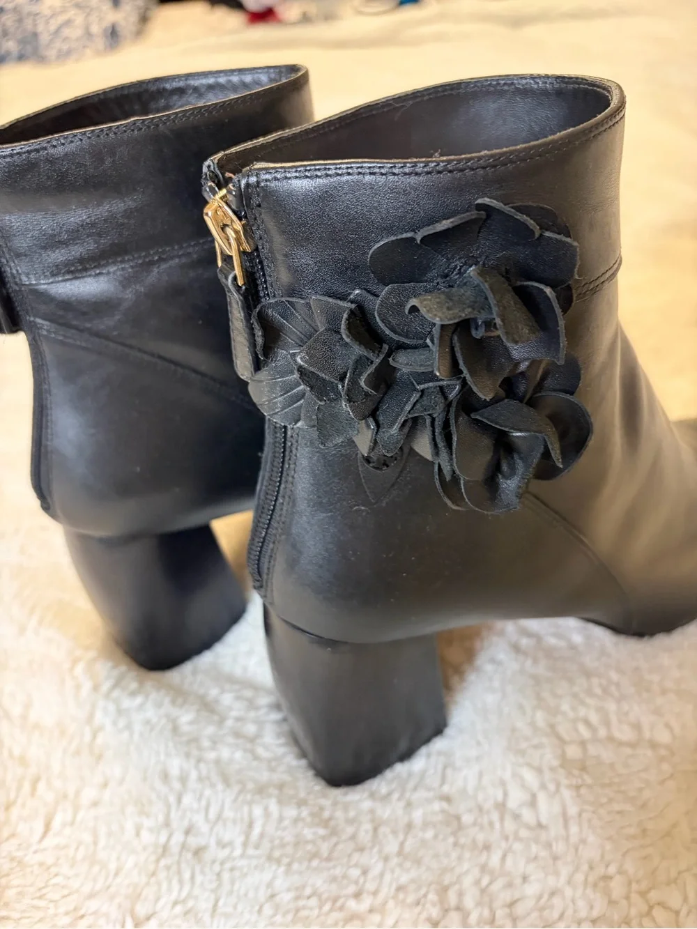 Tory Burch Blossom leather ankle boots